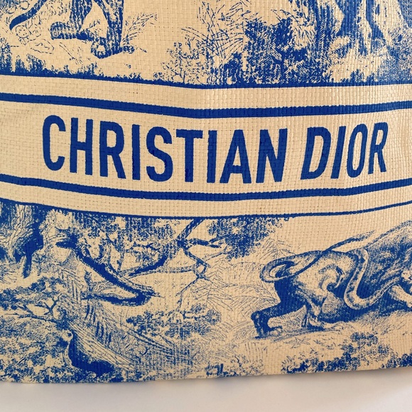 Limited Edition Christian Dior Diorriviera Rattan Tote Bag - Picture 3 of 6